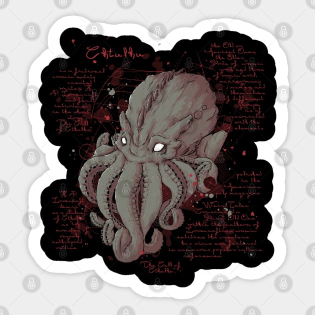 Cthulhu Note Sticker by xMorfina